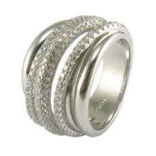 Größe 7-10 neue klassische Mann-Frauen-Ring-925 Sterlingsilber-Ring-Weinlese-Schmucksache-einfacher Ring-Großverkauf R10582